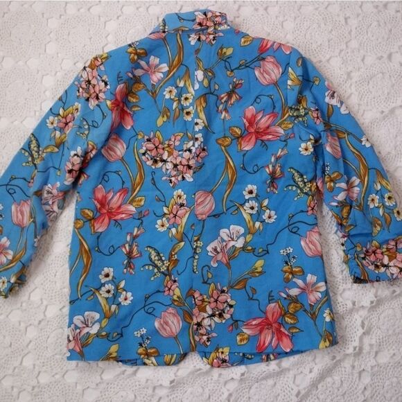 Susan Graver Floral Jacket - Picture 4 of 7
